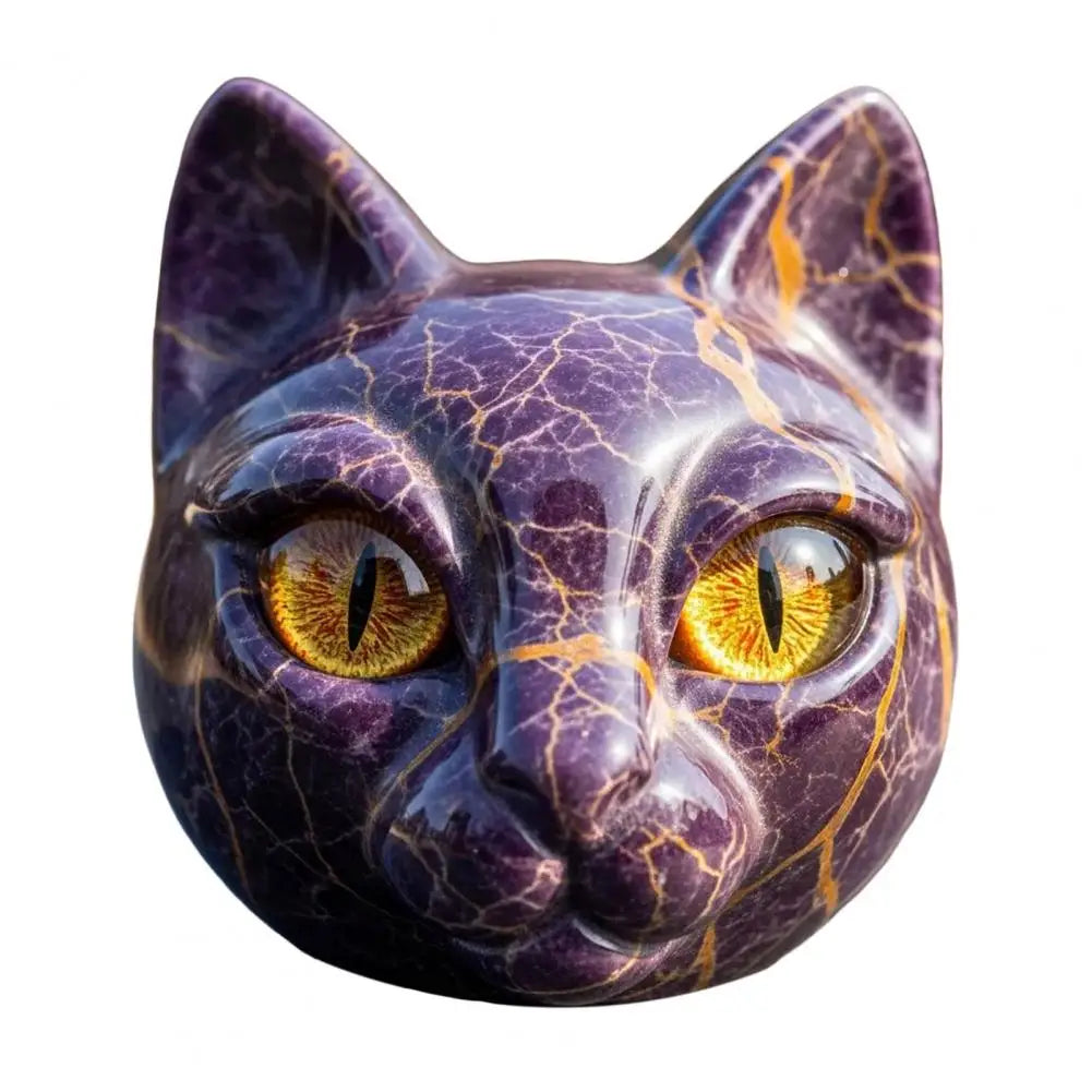 Elegant Black Cat Sculpture
