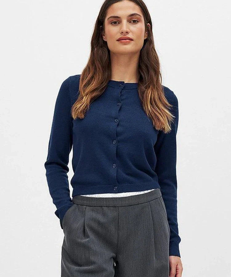 Camille knitted button cardigan