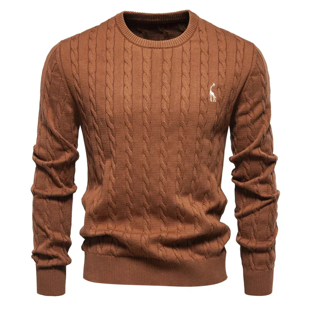 Falkner™ | Stickad modern herrtröja