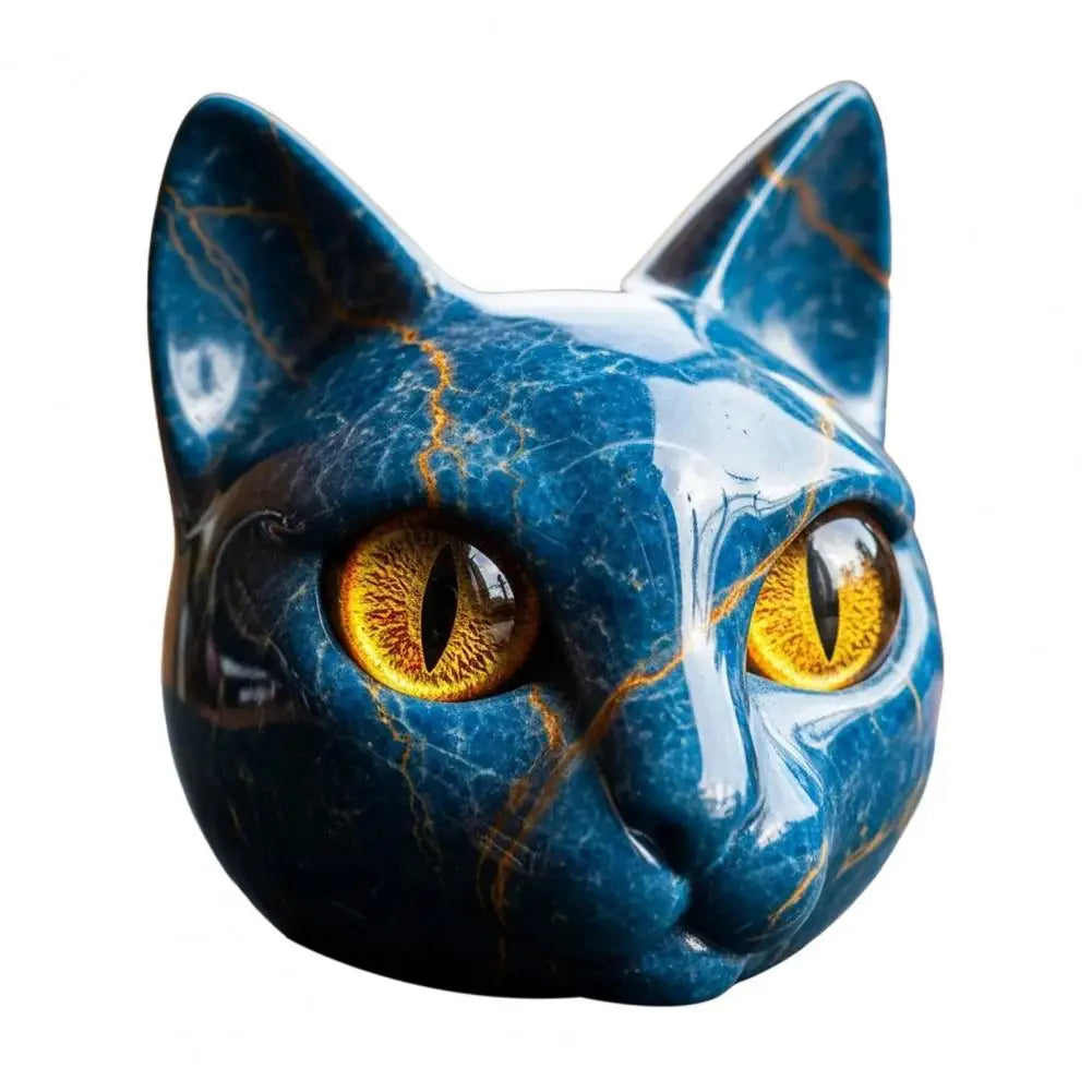 Elegant Black Cat Sculpture