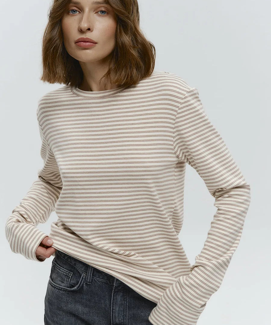 Linden Striped Long Sleeve Top