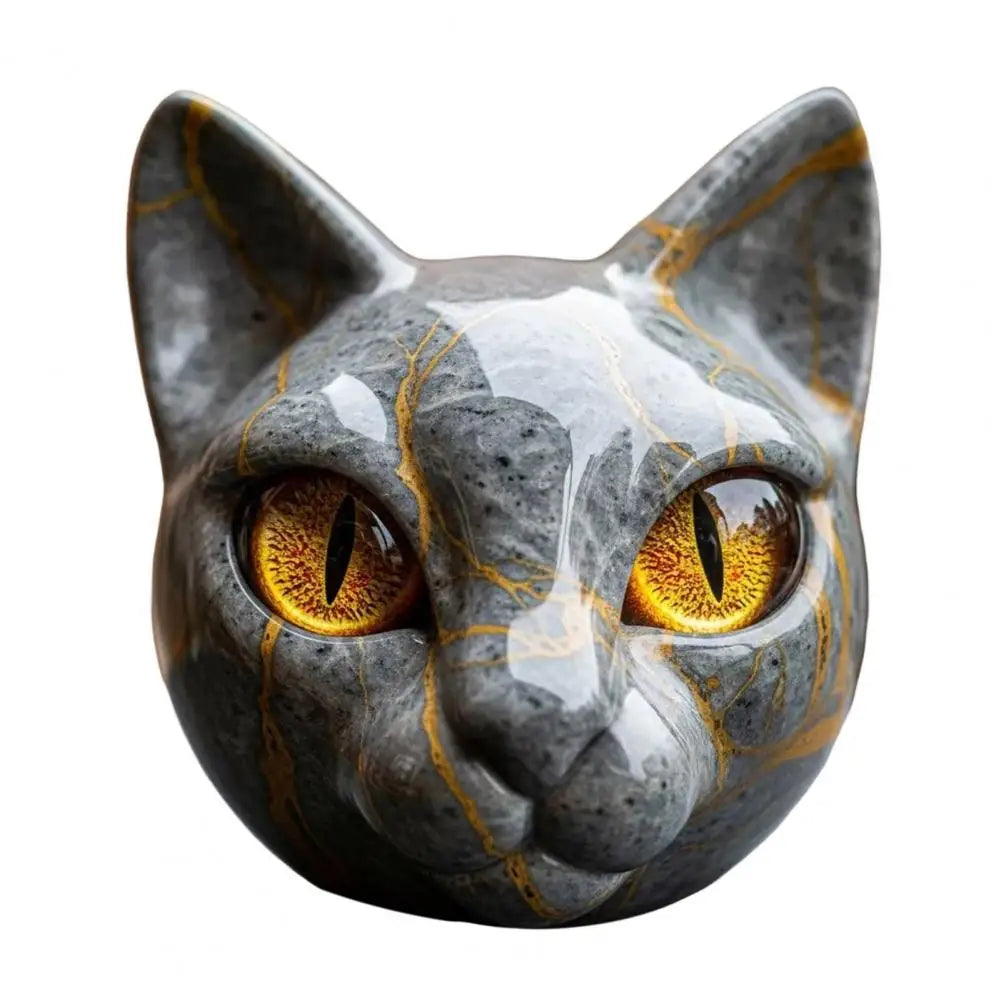 Elegant Black Cat Sculpture
