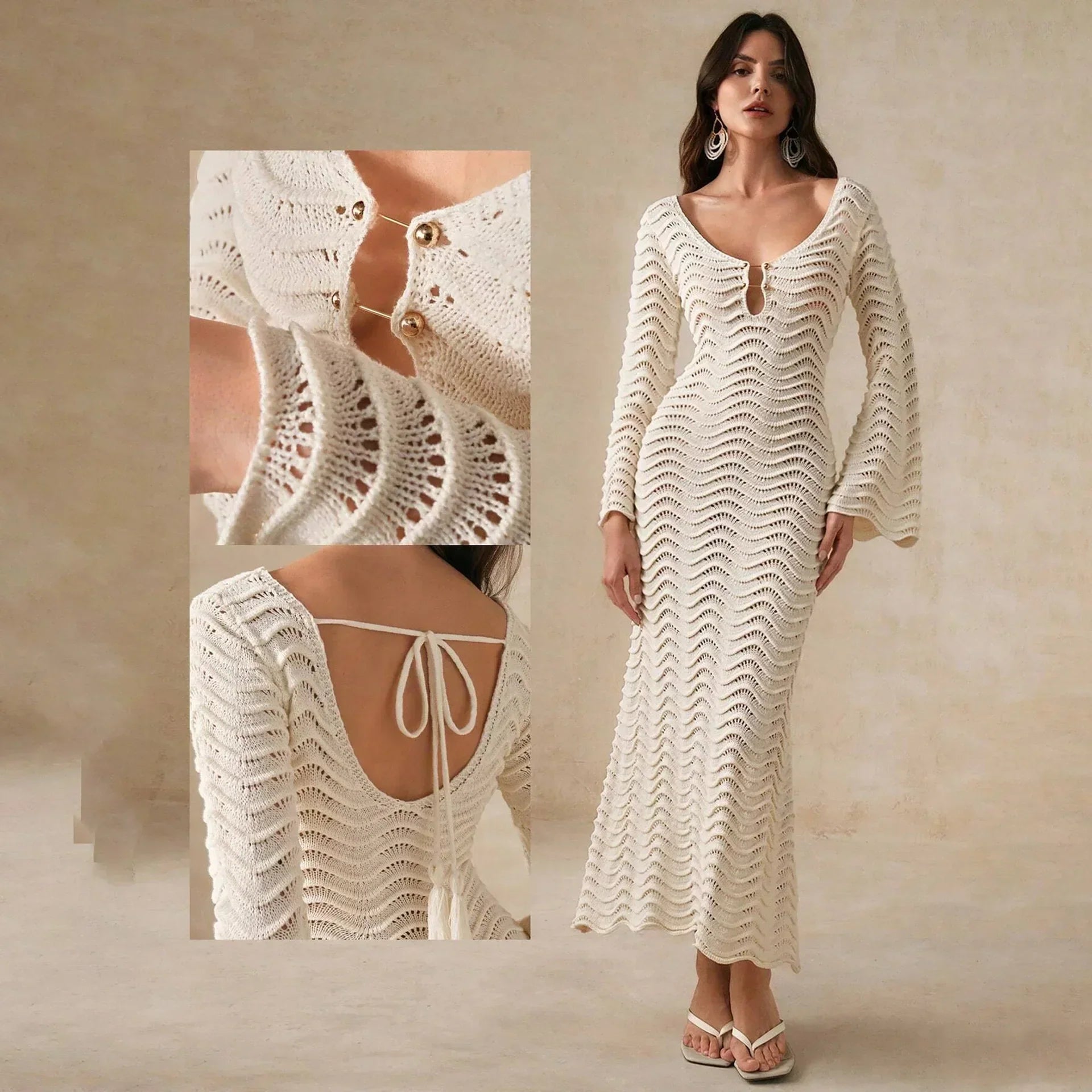 Alessia Open Knit Dress