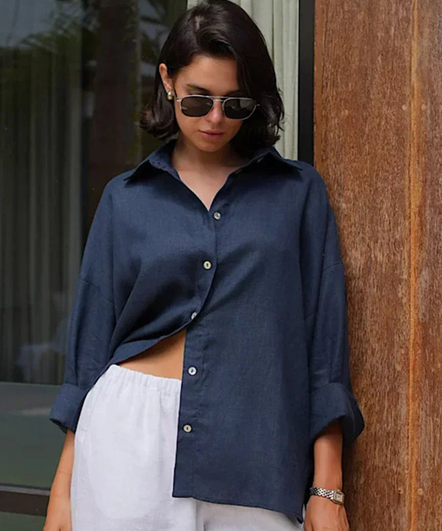 Relaxed cotton shirt