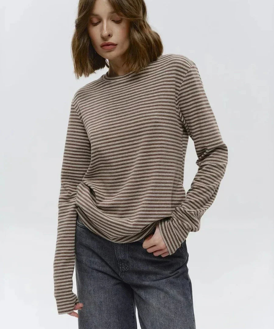 Linden Striped Long Sleeve Top