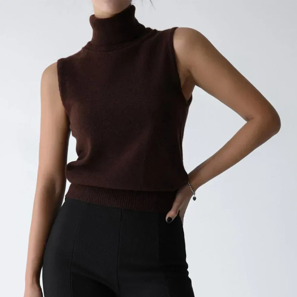 Marenton Vest with High Collar