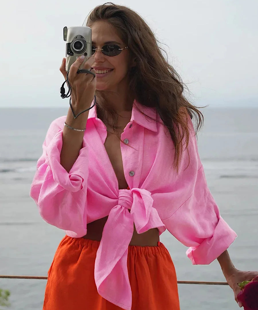 Relaxed cotton shirt