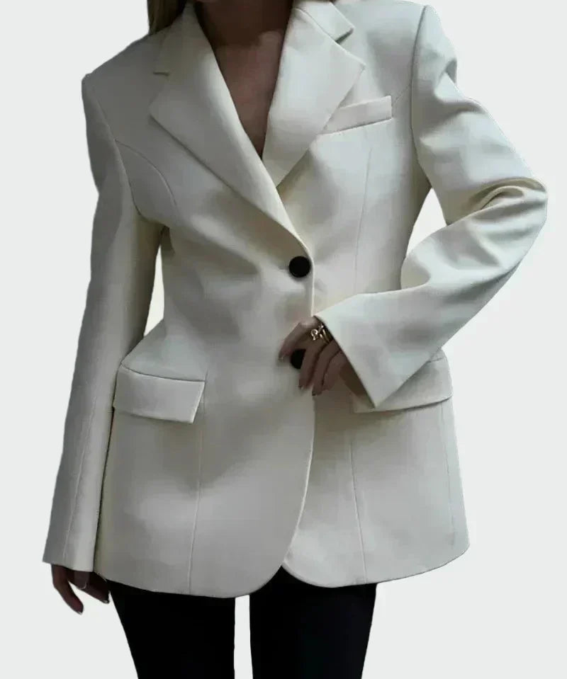 Jacket with Impressive Cut and Buttons