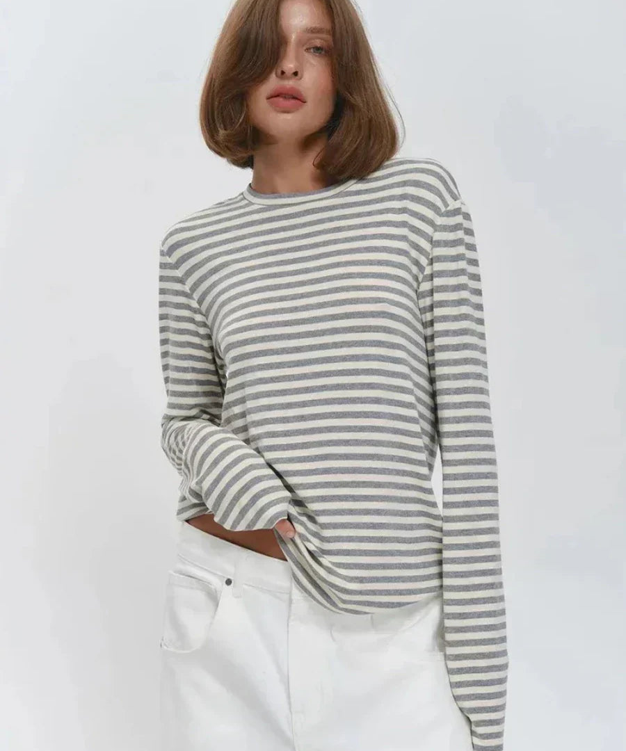 Linden Striped Long Sleeve Top