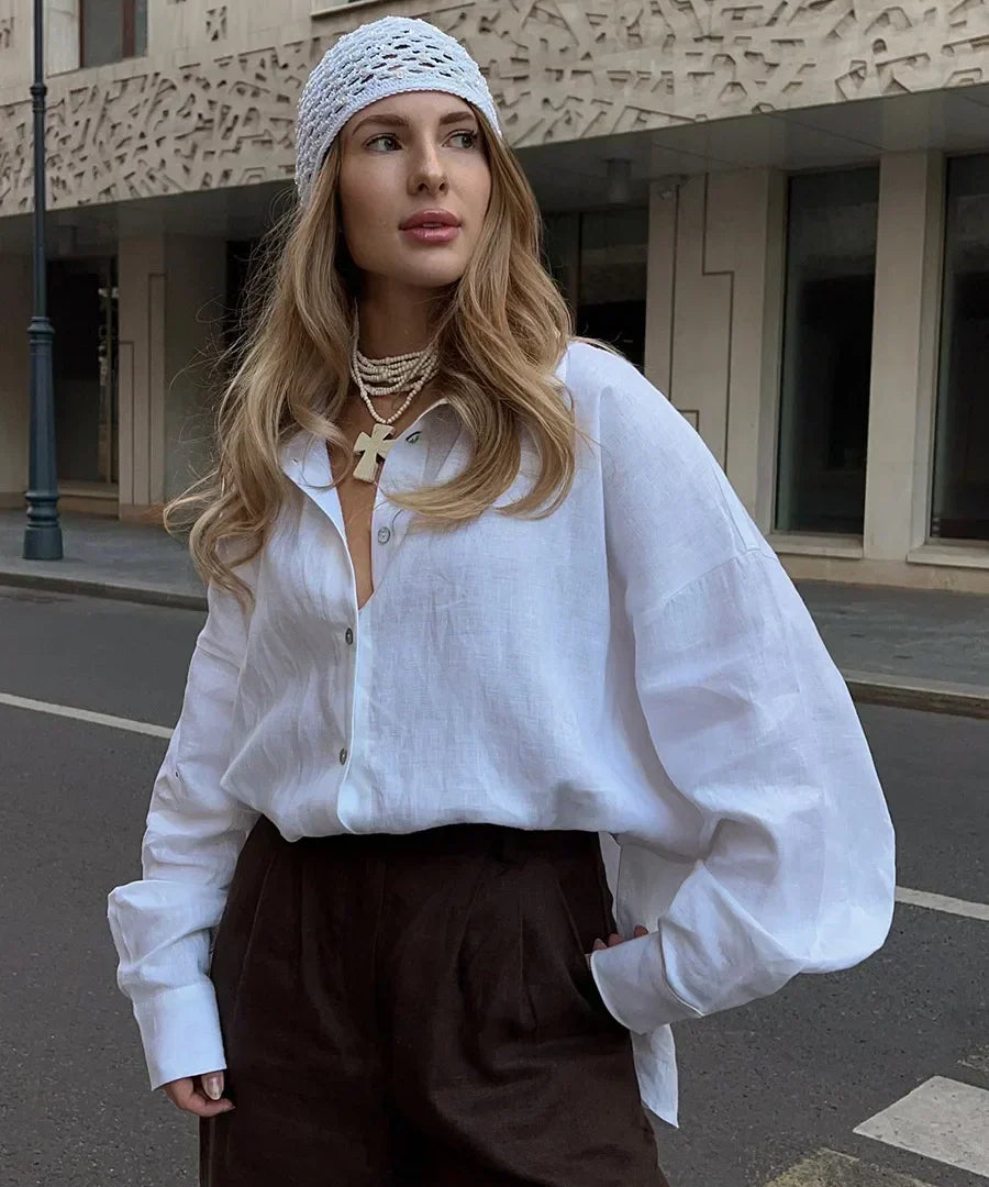 Relaxed cotton shirt