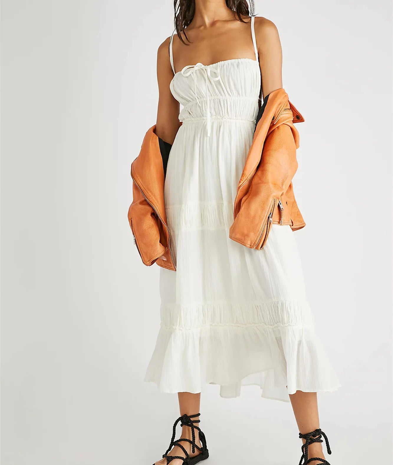 Maxi Dress with Cutout and Slits