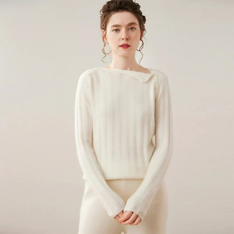 Maribel cashmere jumper with buttons