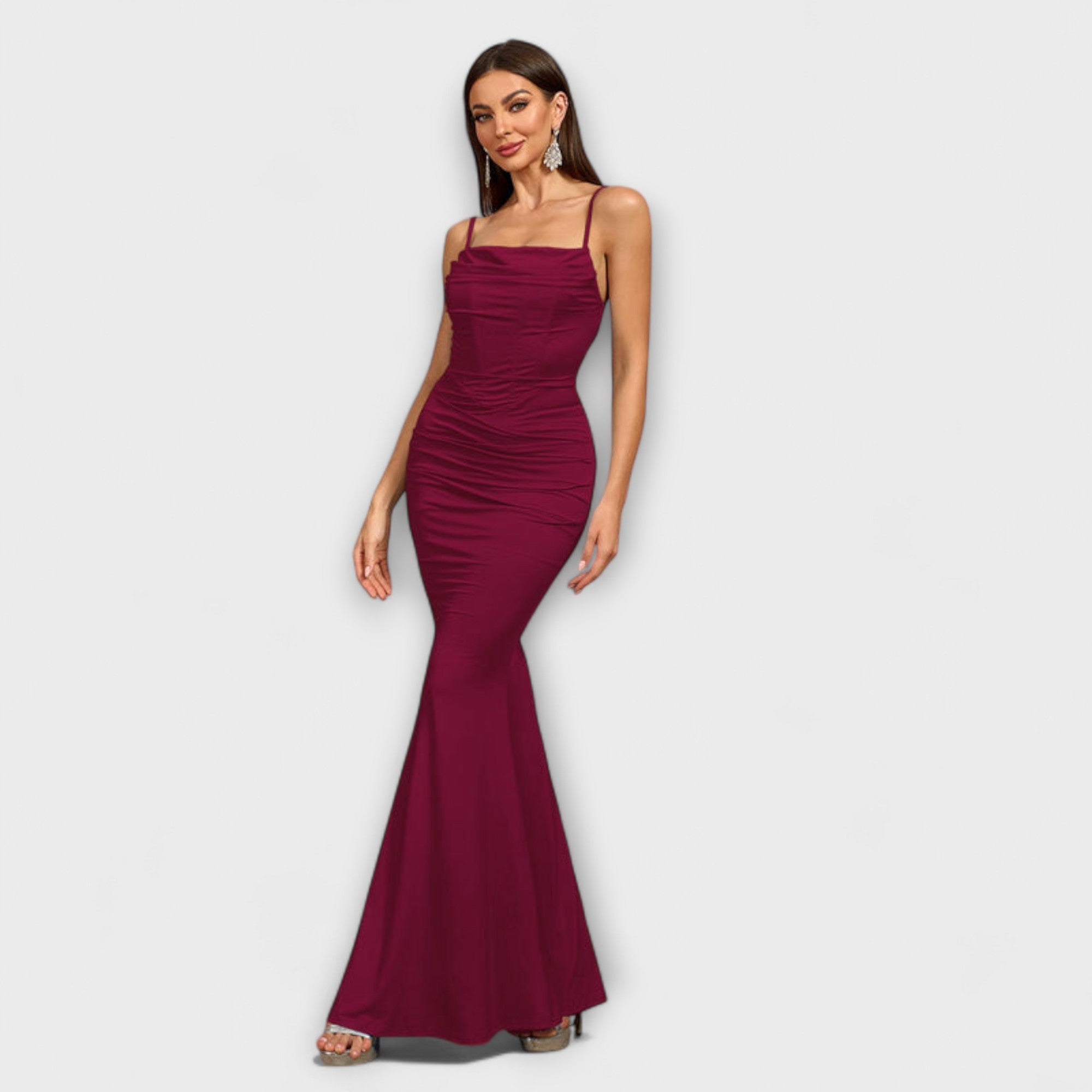 Rochie Elegantă cu Volane