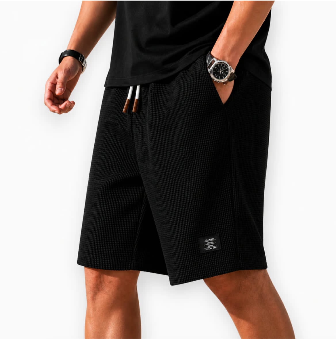 Mason | Vafflade Bermuda Shorts