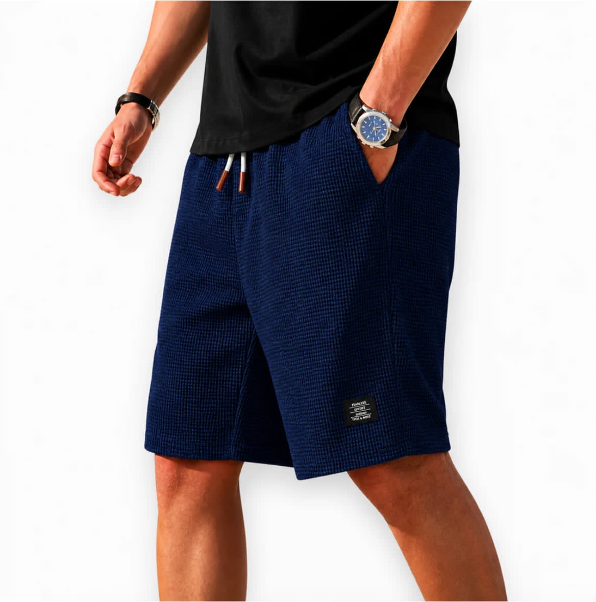 Mason | Vafflade Bermuda Shorts