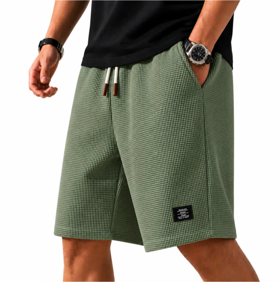 Mason | Vafflade Bermuda Shorts