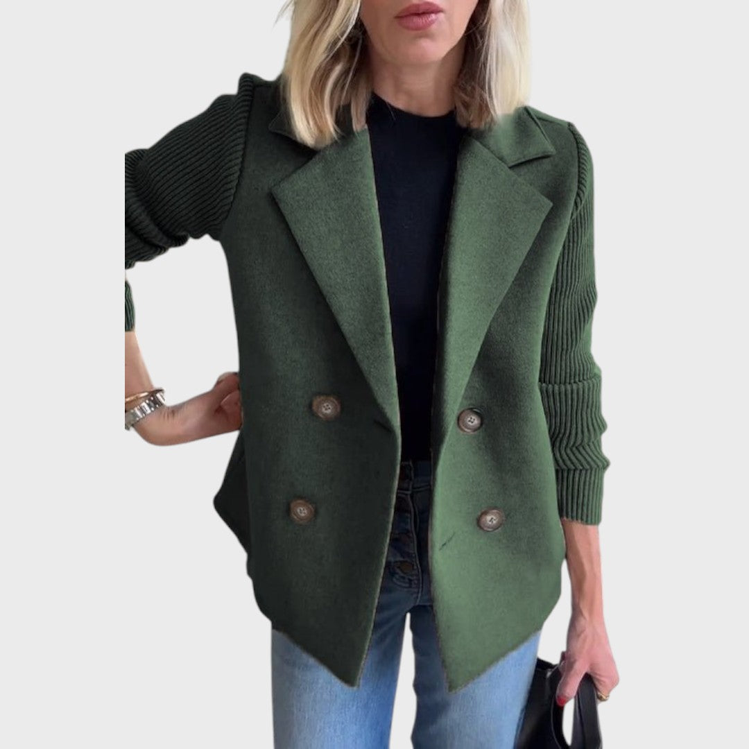 Emma – Blazer elegant cu mâneci din tricot