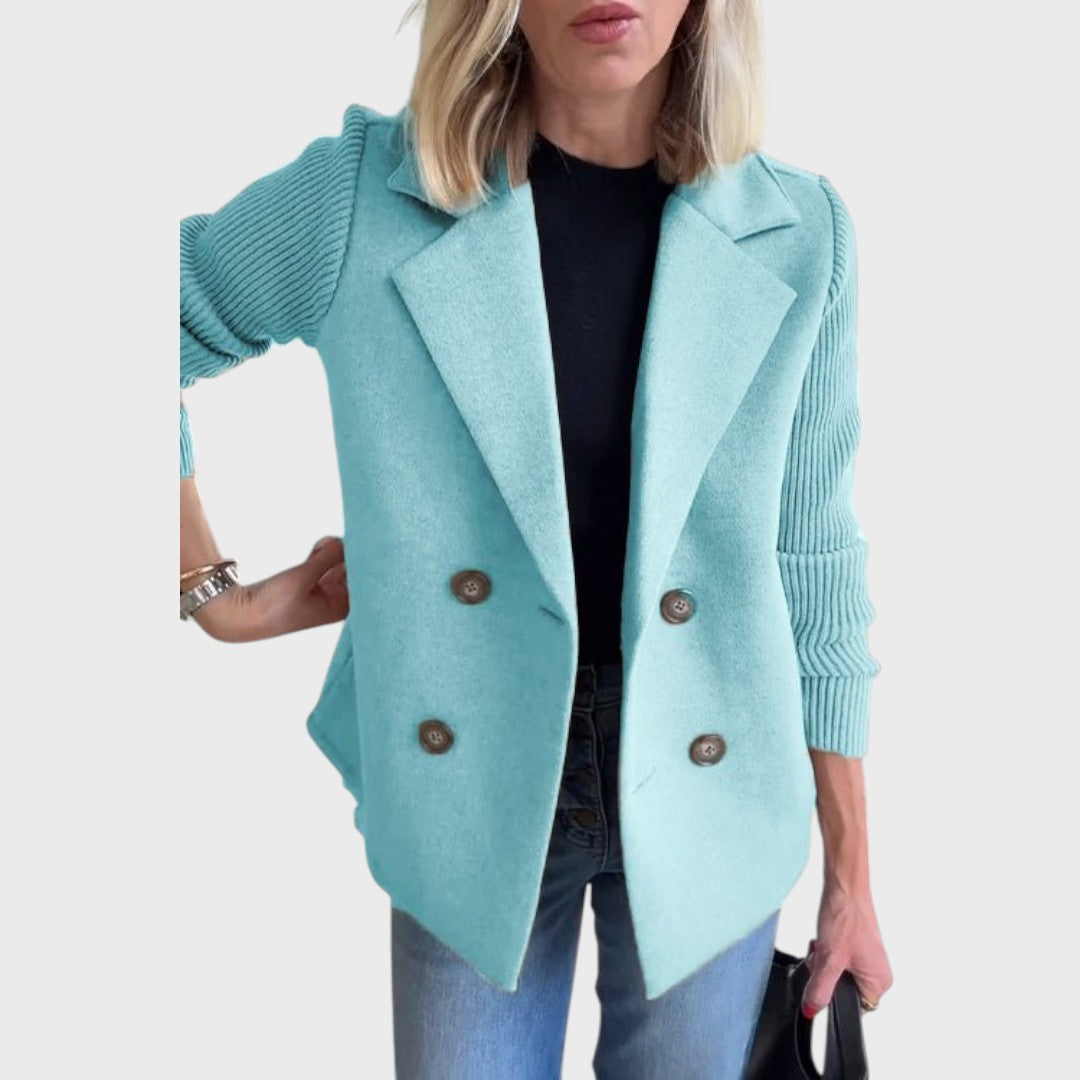 Emma – Blazer elegant cu mâneci din tricot