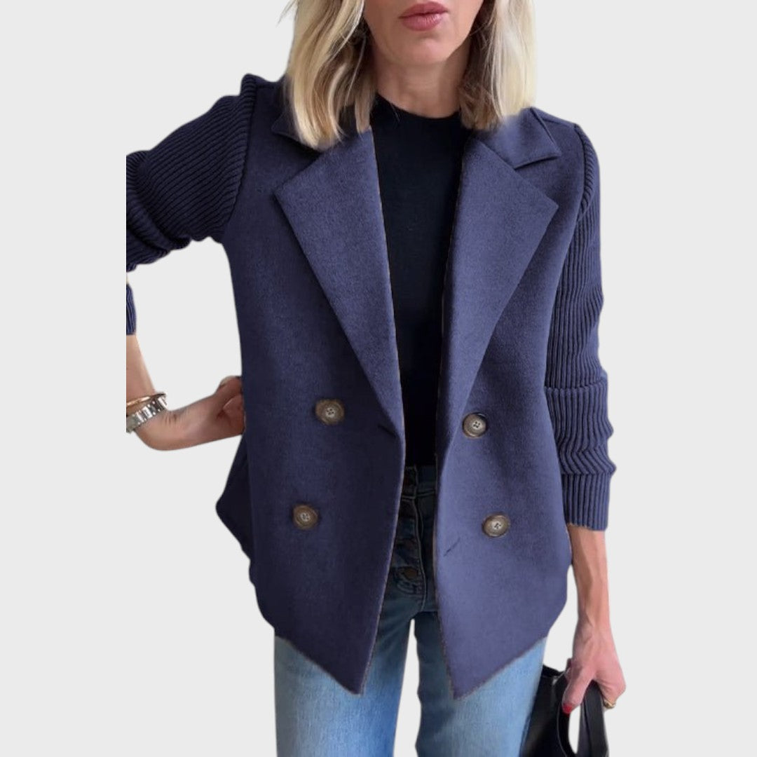 Emma – Blazer elegant cu mâneci din tricot