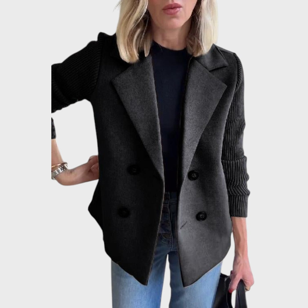 Emma – Blazer elegant cu mâneci din tricot