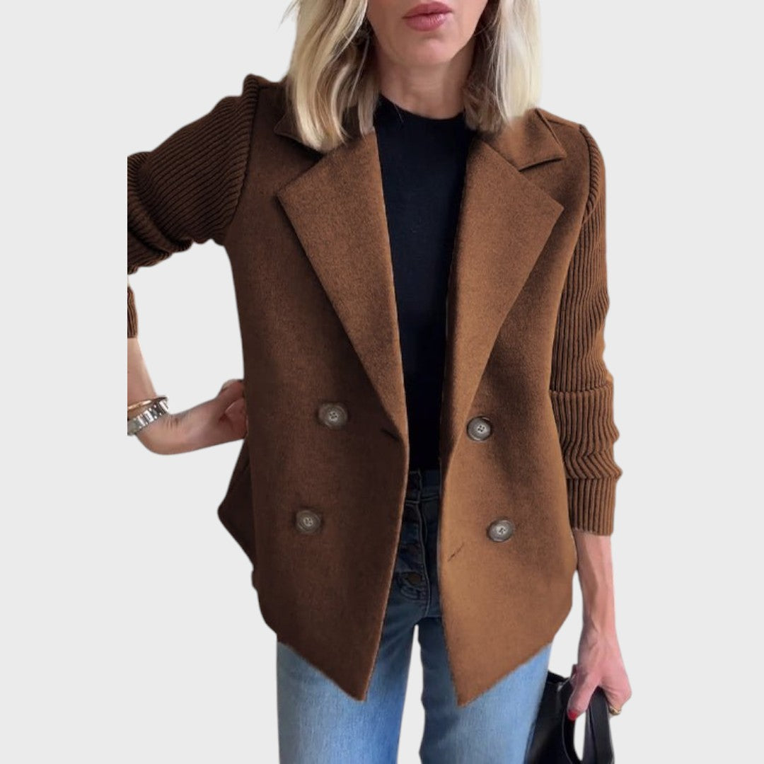 Emma – Blazer elegant cu mâneci din tricot