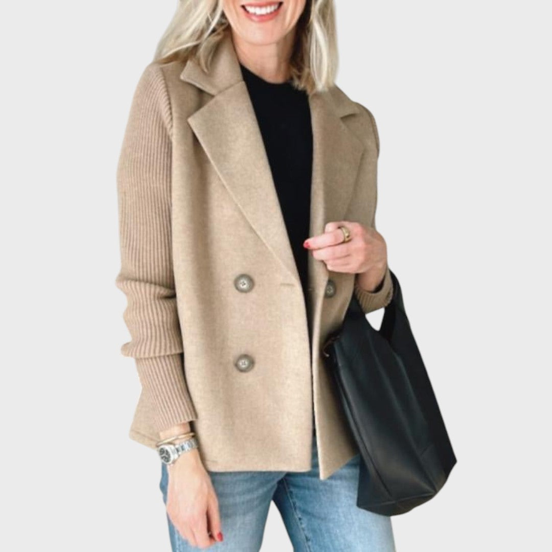 Emma – Blazer elegant cu mâneci din tricot