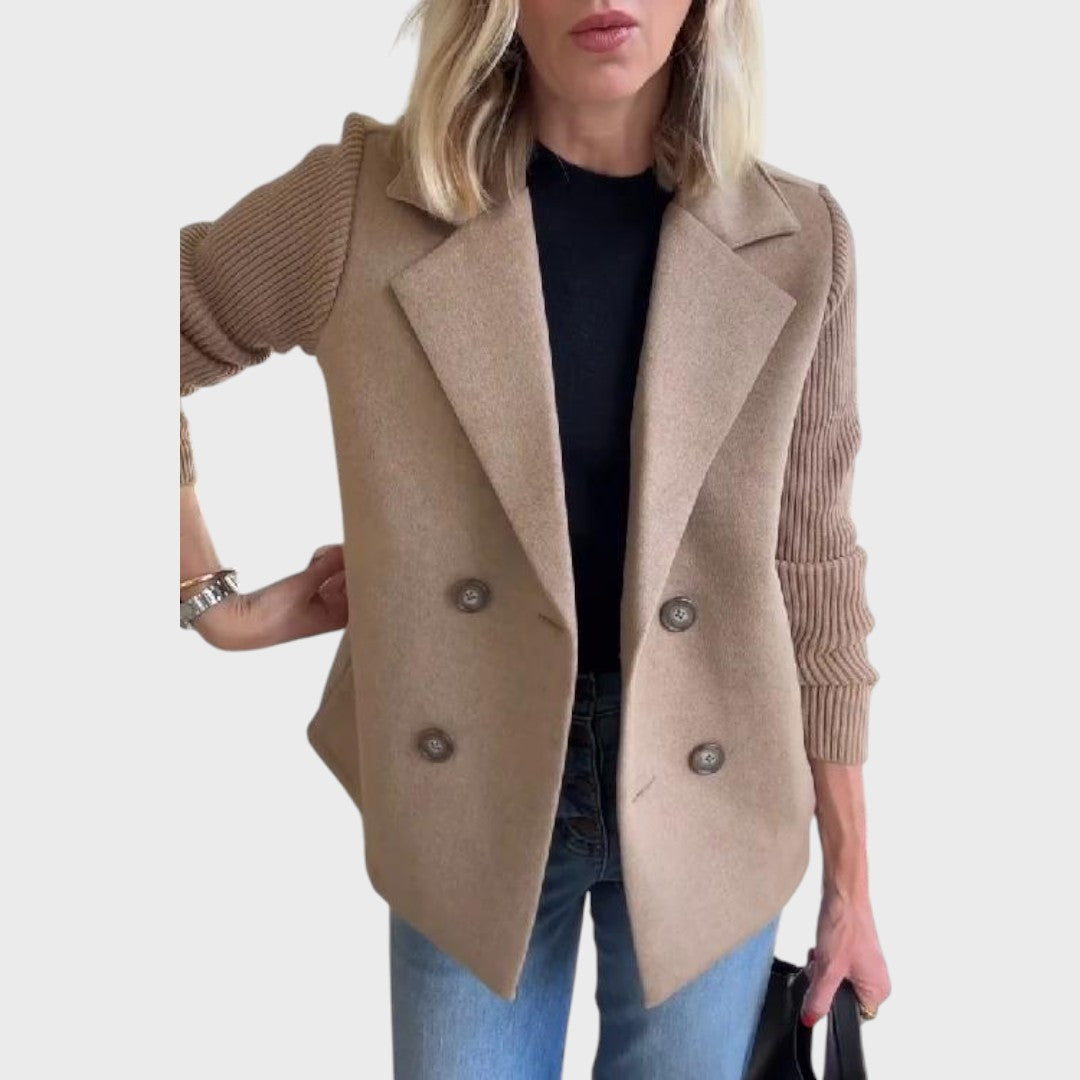 Emma – Blazer elegant cu mâneci din tricot
