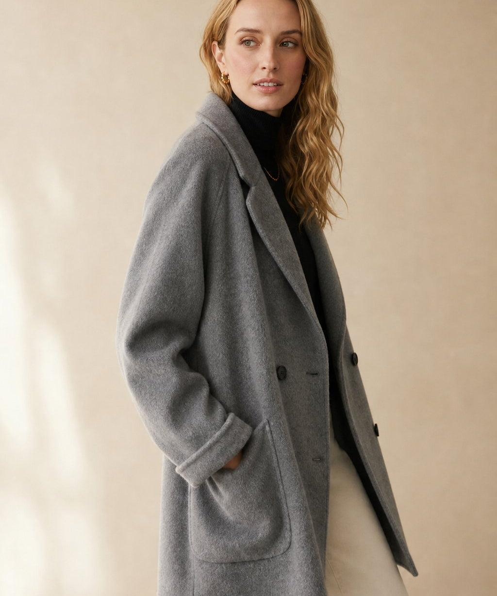 Amory Wool Herringbone Coat