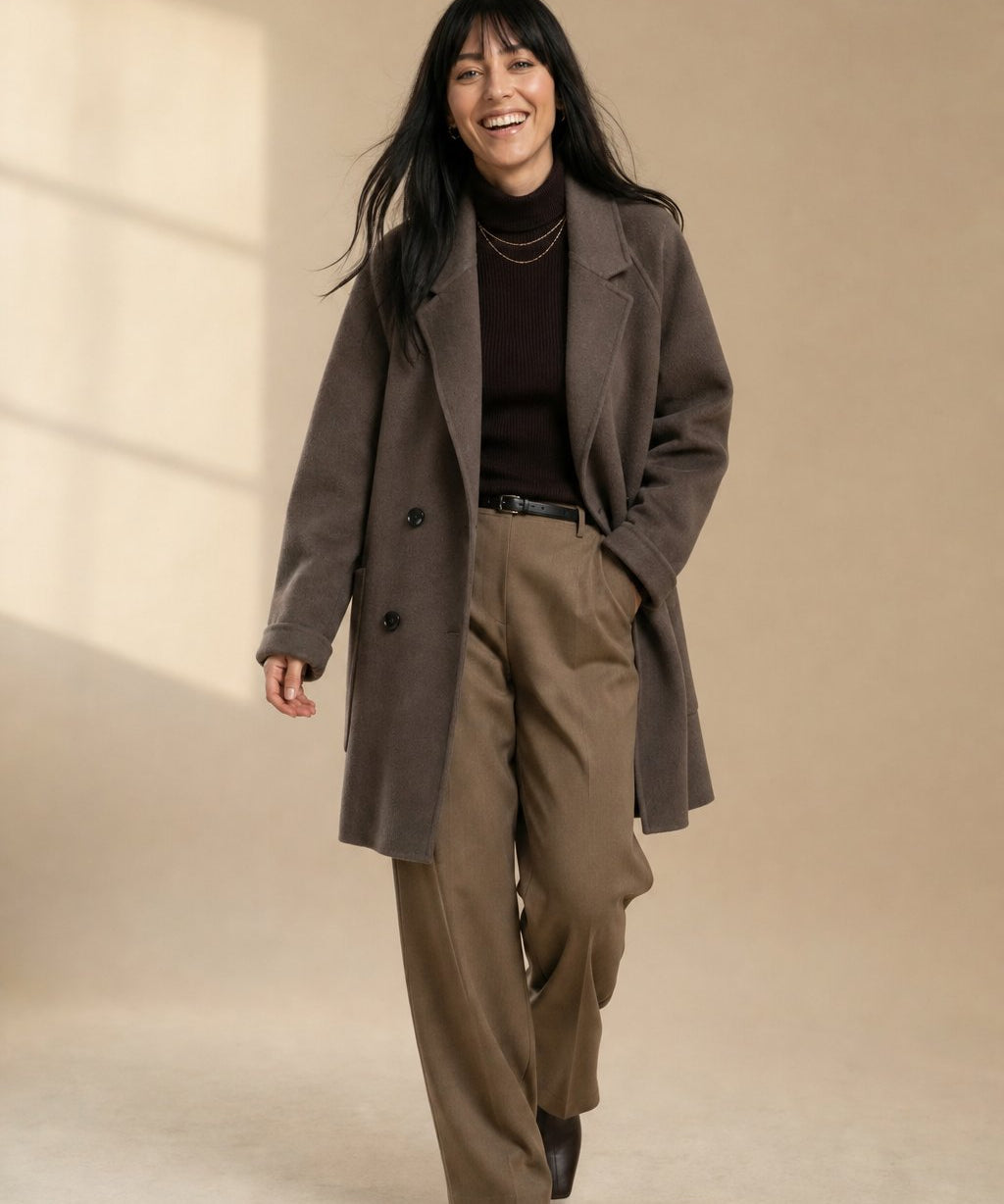 Amory Wool Herringbone Coat