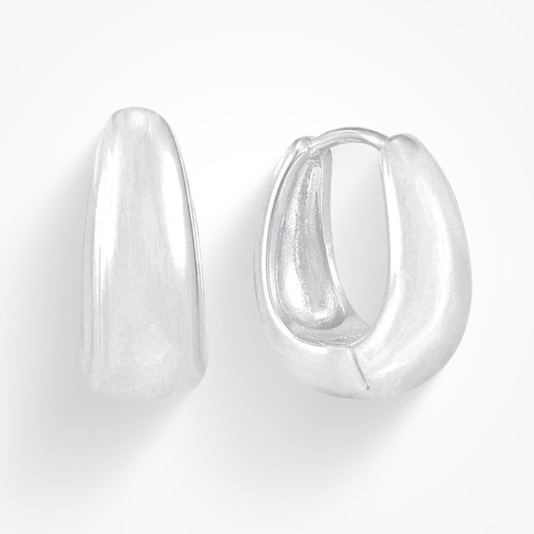 Eva Elegant Round Earrings - Classic Shine