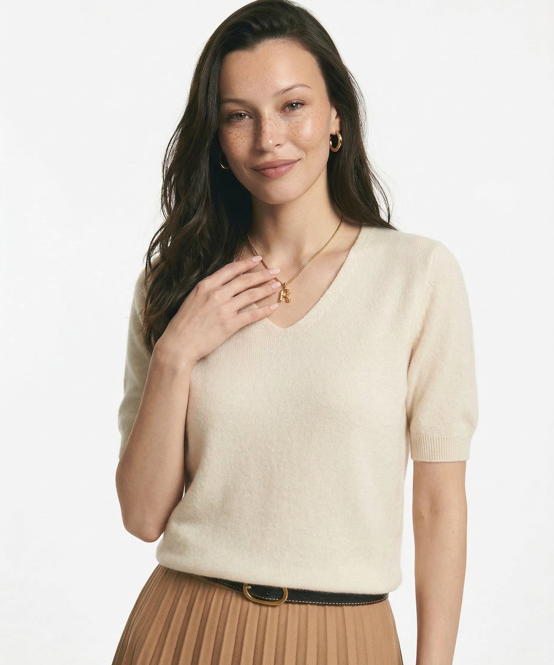 Elysian v-neck knit top