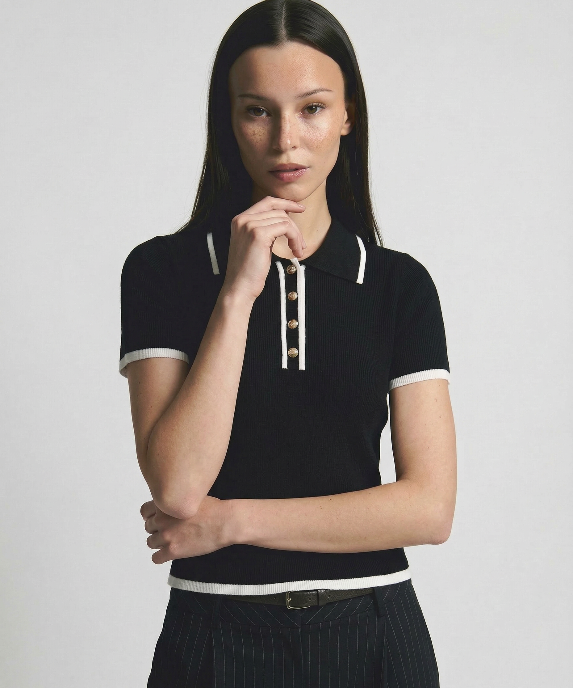 Linea Contour cotton polo shirt