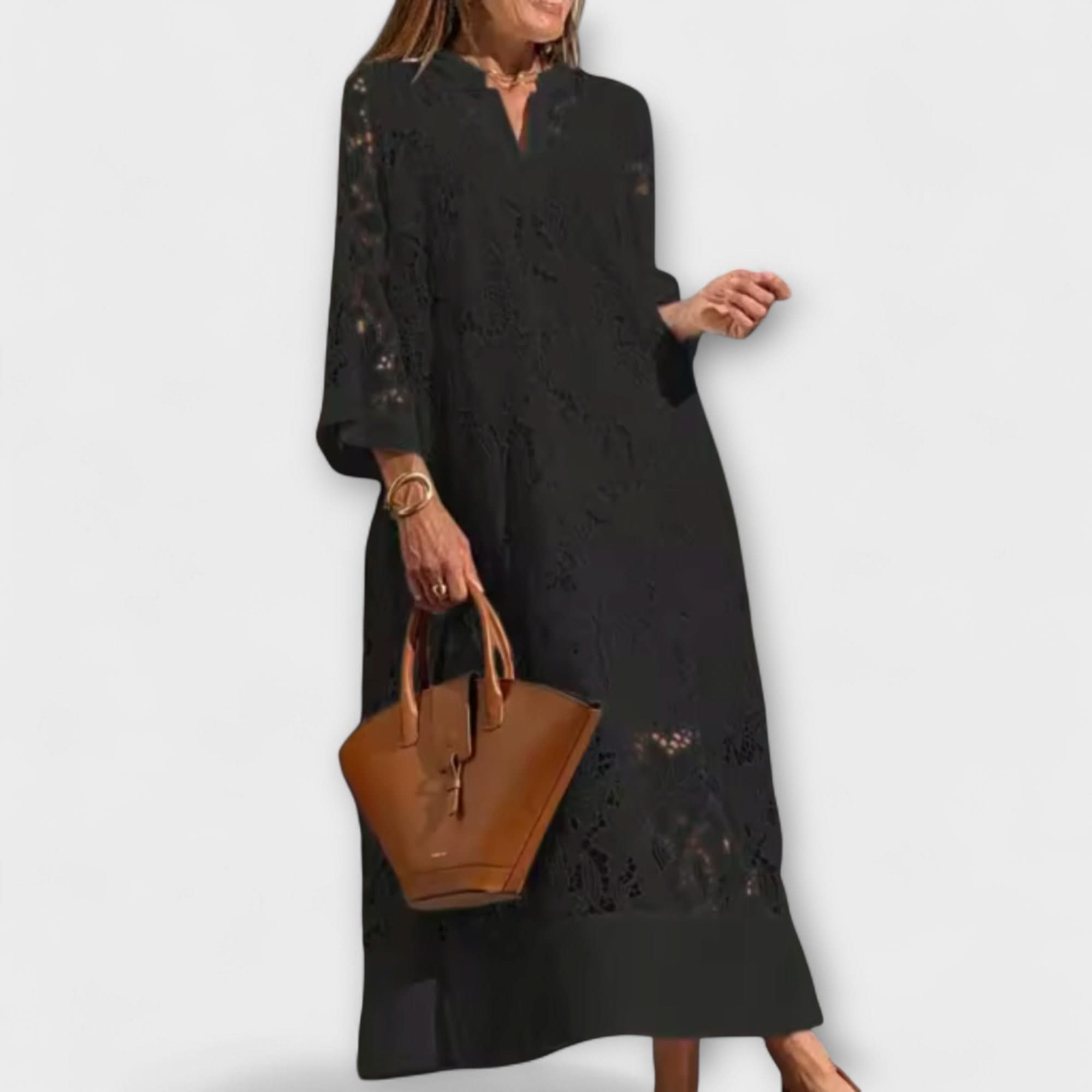 Rochie cu broderie Dahlia
