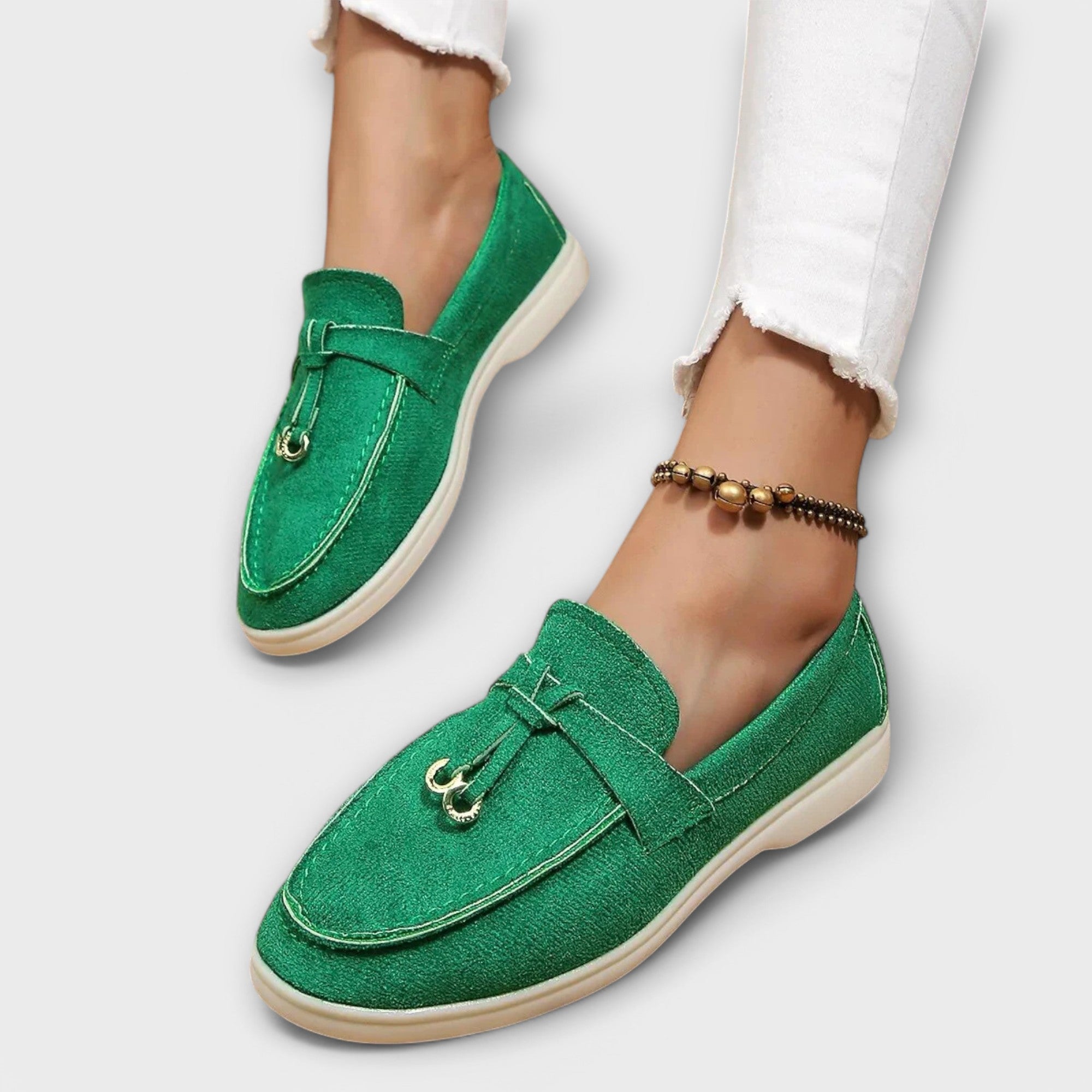 Veronika Sophisticated Loafers with Decorative Lace