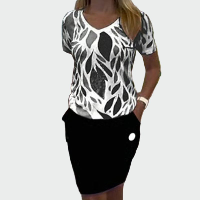 Eva Elegant Top and Skirt Exclusive Design Collection