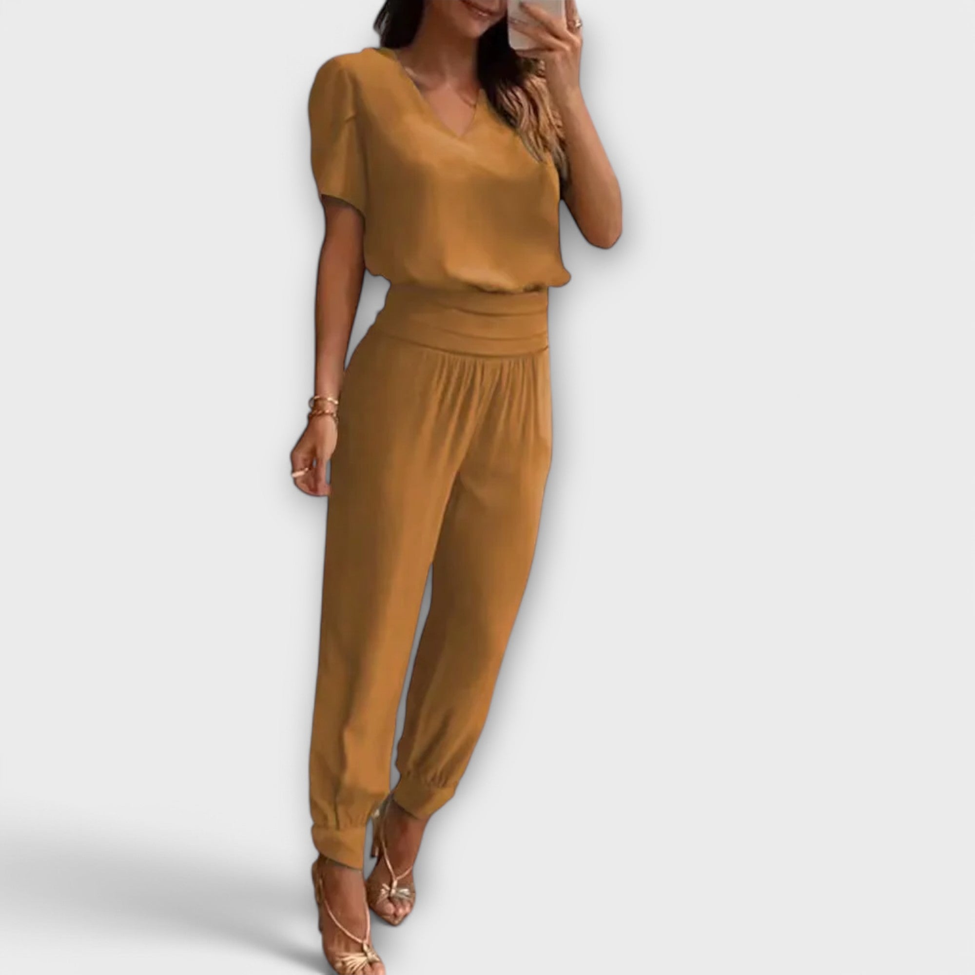 Irmelin – Elegant top and trousers set