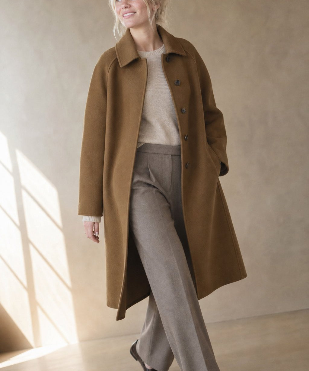 Hudson Park Wool Overcoat