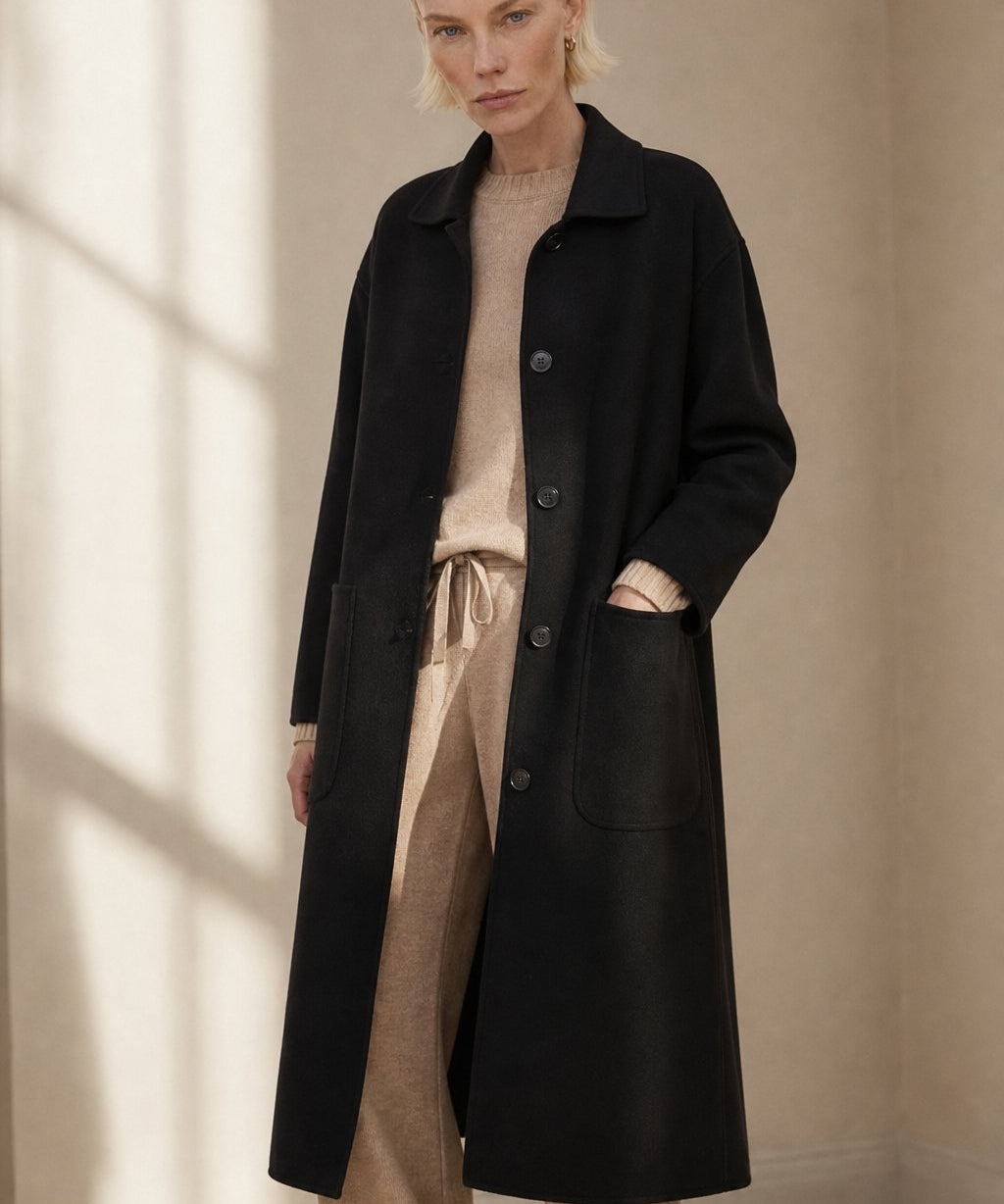 Hudson Park Wool Overcoat
