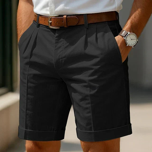 Enzo | Lyxiga, Plisserade Sommar Bermuda Shorts