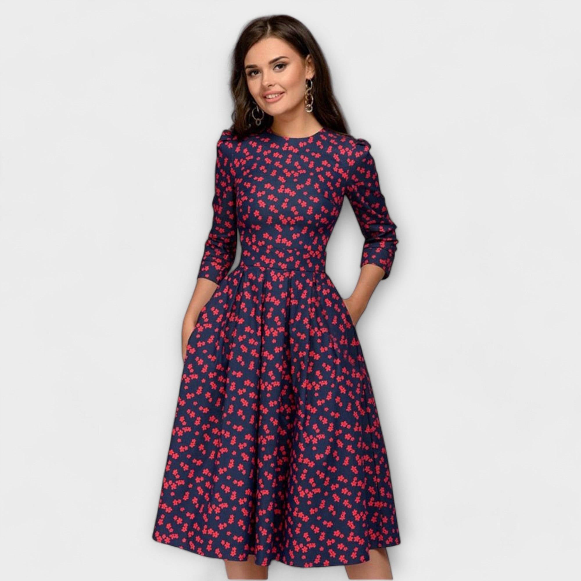 Rochie elegantă până la jumătatea gambei