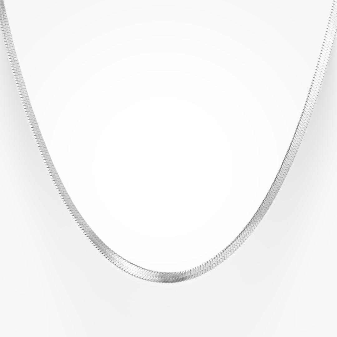 Eva Elegant Șarpe Colier Metalic Minimalist