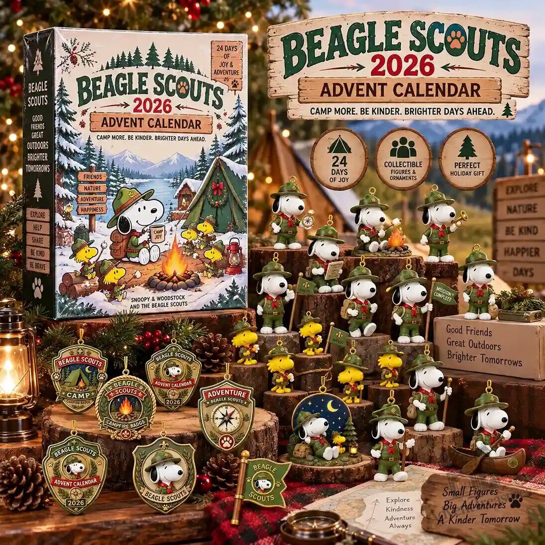 Snoopy Beagle Scout Advent Calendar 2026