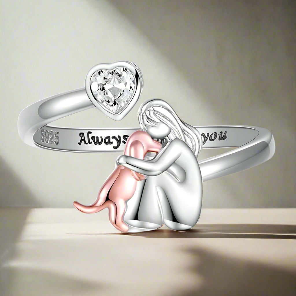 Dog Icon Ring (Pink)